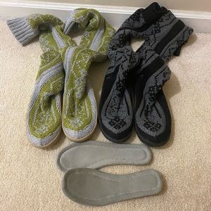 2 pairs of knitting boots Gypsyz by gypsy05